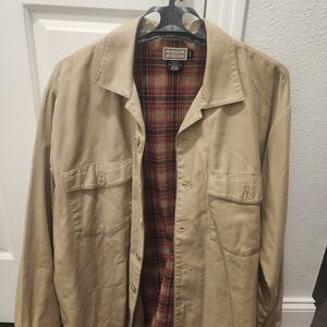 Arizona Jean Company Tan Lightweight Shirt Jacket